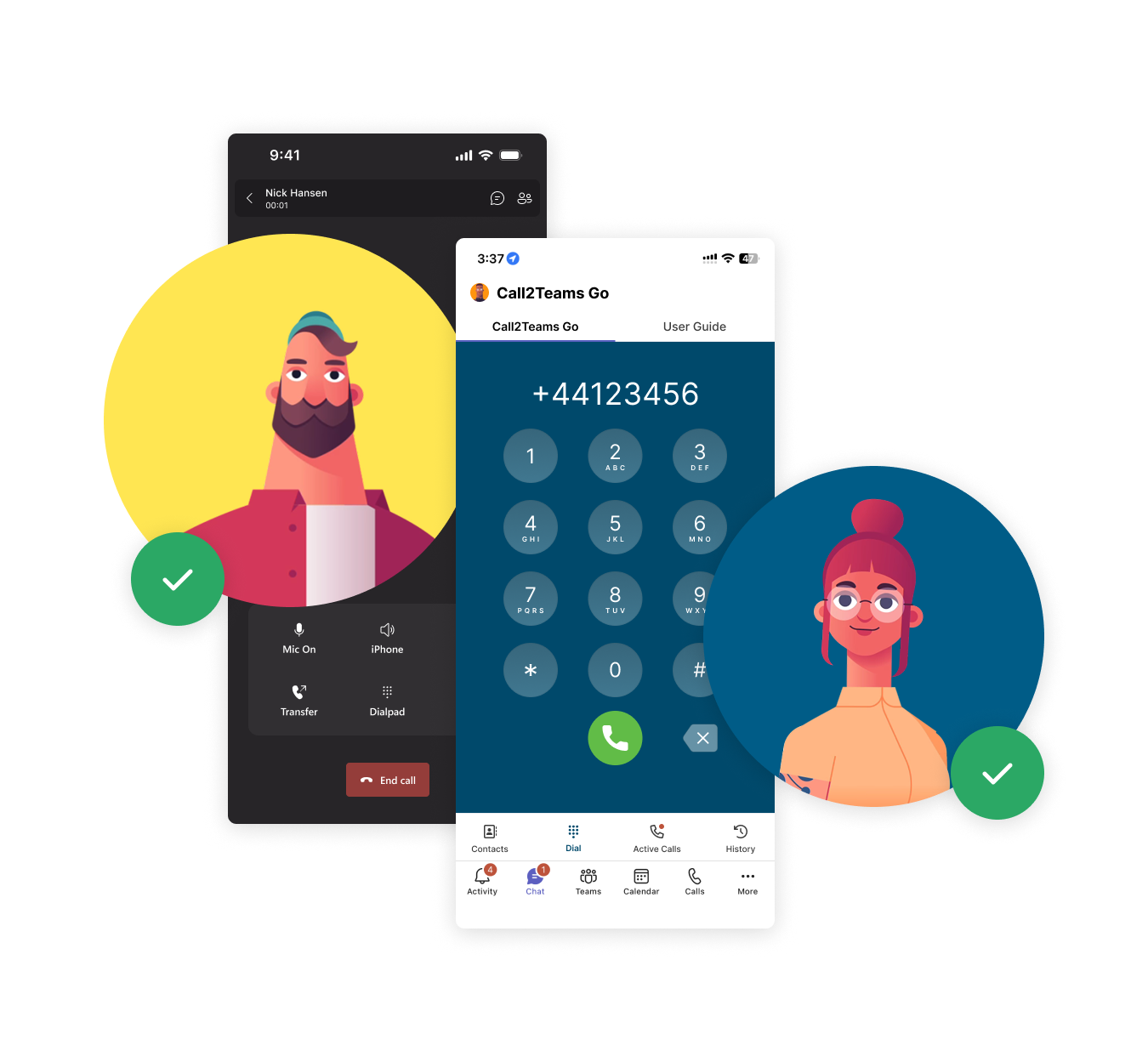 C2T Go - mobile - call select - dialpadpng